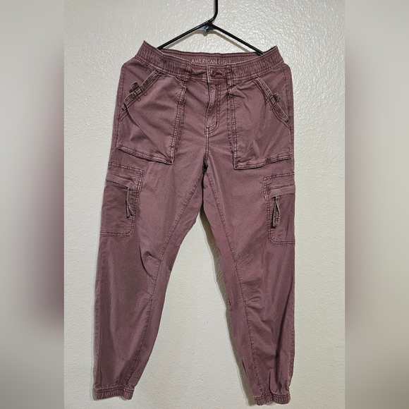 American Eagle Outfitters Purple Track Pants Relaxed Fit - Picture 1 of 9